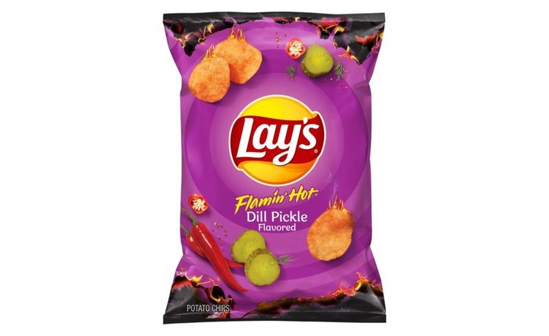 Flamin Hot Dill Pickle Chips