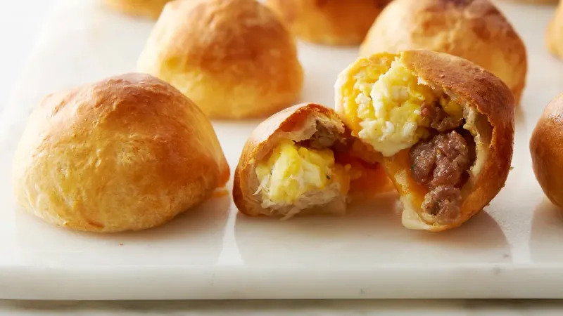 Breakfast Sausage Biscuit Bombs