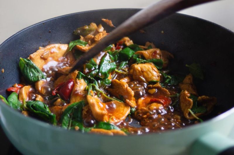 Thai Basil Fish Stir Fry