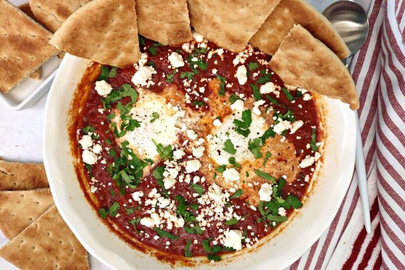 Microwave Shakshuka Style Eggs (Quick)