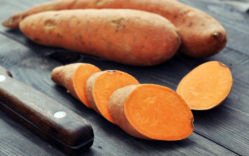 Sweet Potatoes (Raw, Hard to Digest)
