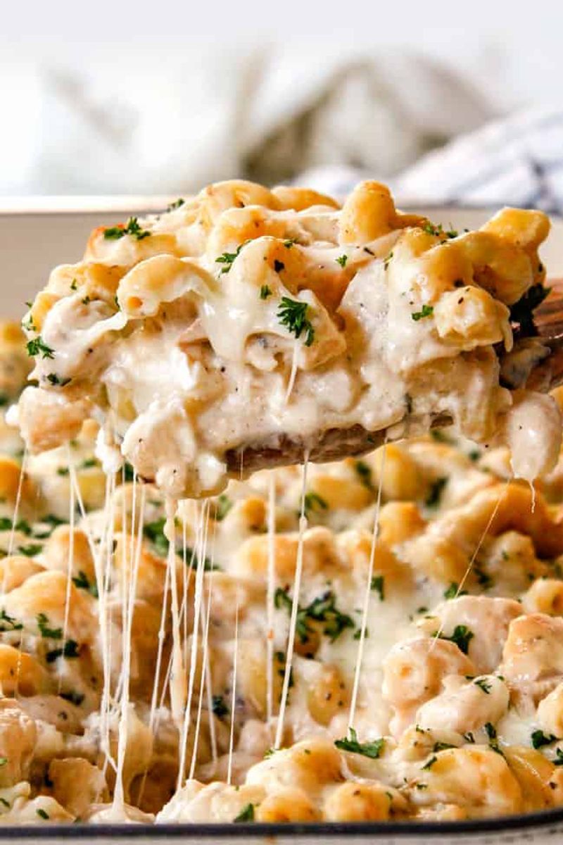 Chicken Alfredo Bake