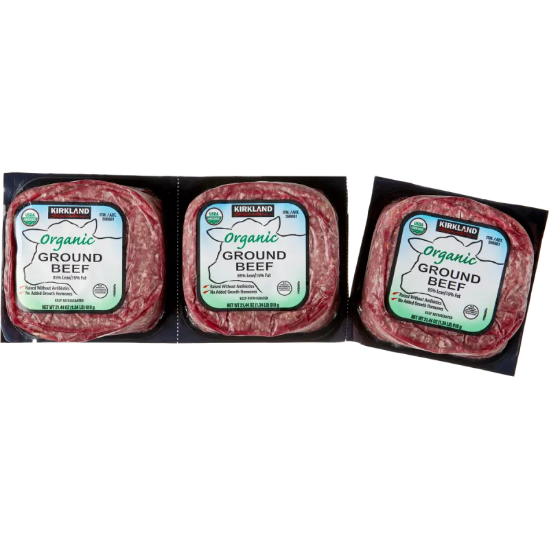 Kirkland Signature Organic Ground Beef (85/15)