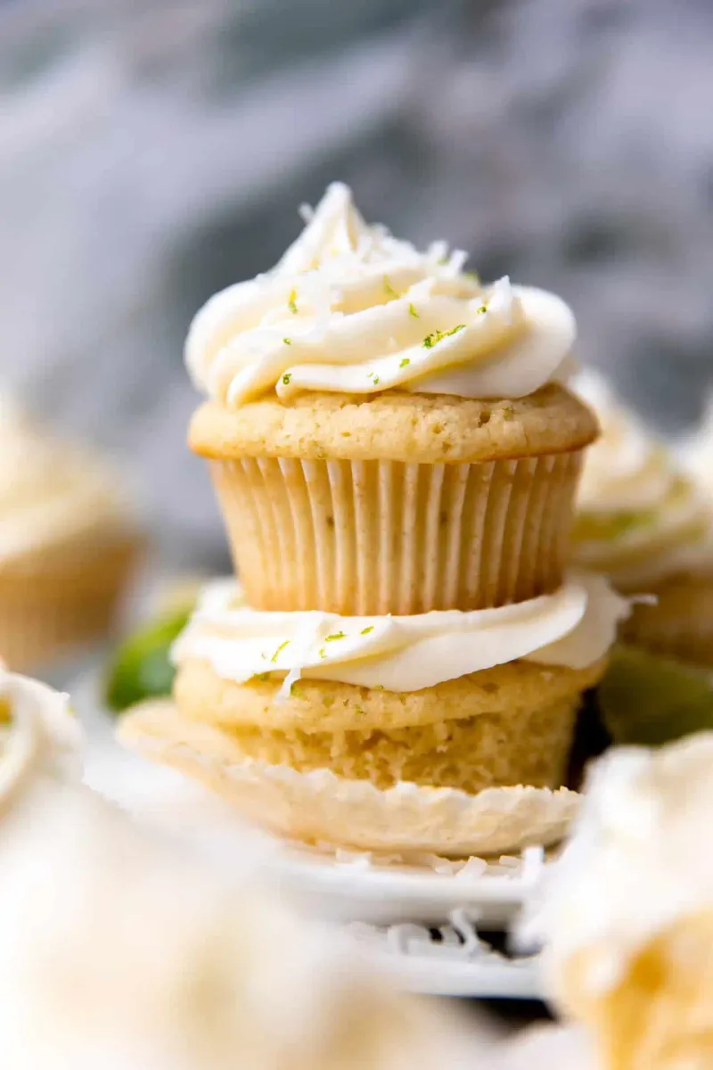 Coconut lime cupcakes
