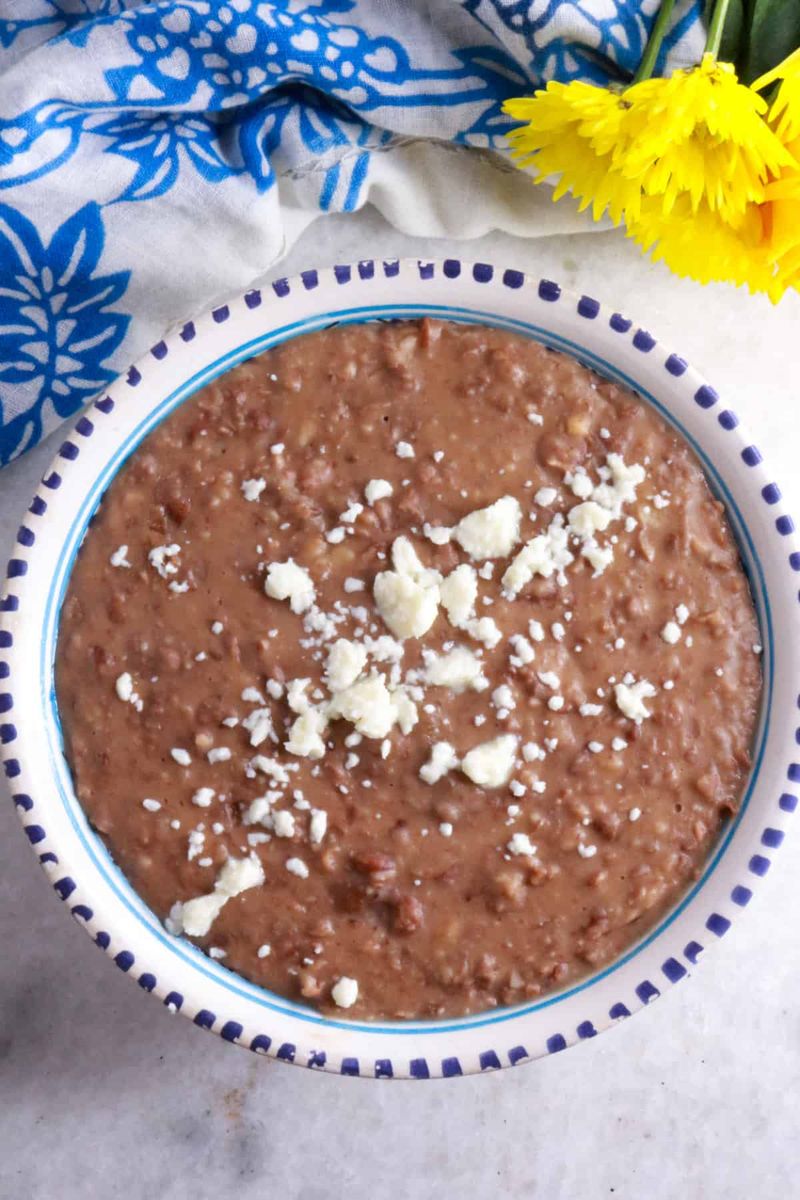 Refried beans (frijoles refritos)