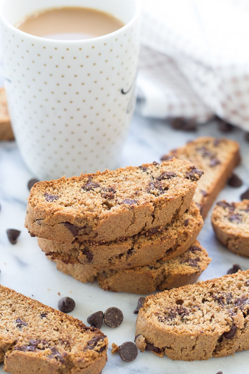 Dark Chocolate Chip Biscotti