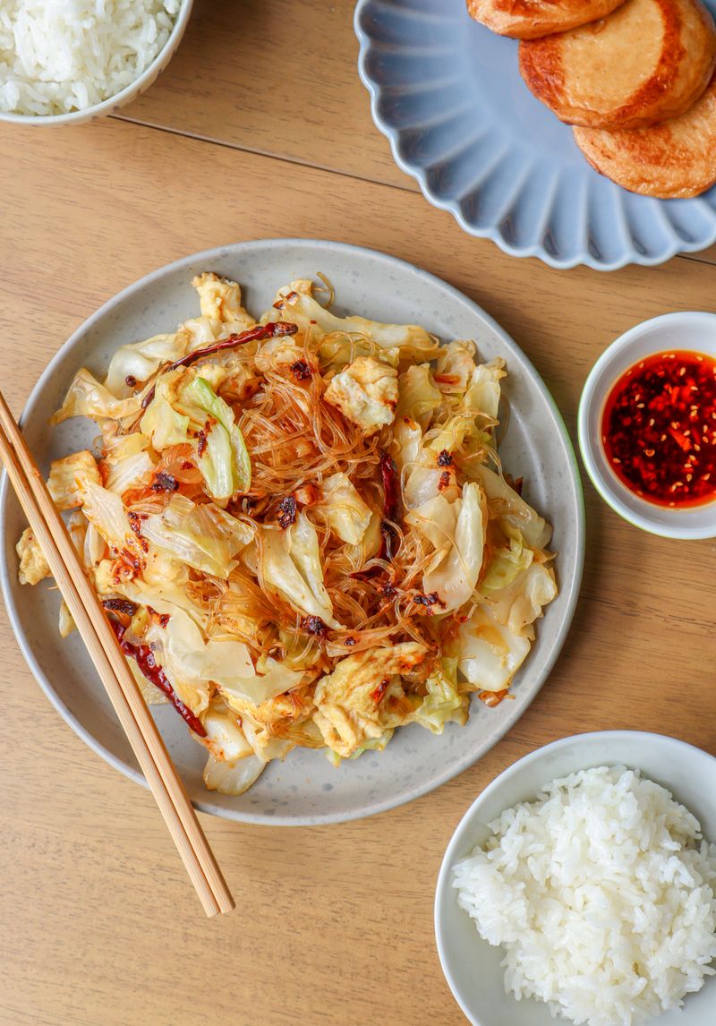 Cabbage Stir-Fry with Soy, Garlic, and Chili