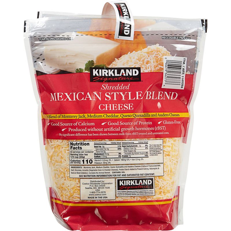 Kirkland Signature Thick Cut Shredded Cheese