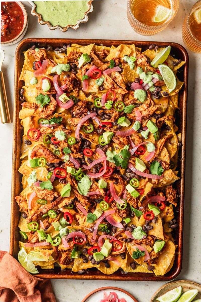 Sheet-Pan Loaded Nachos