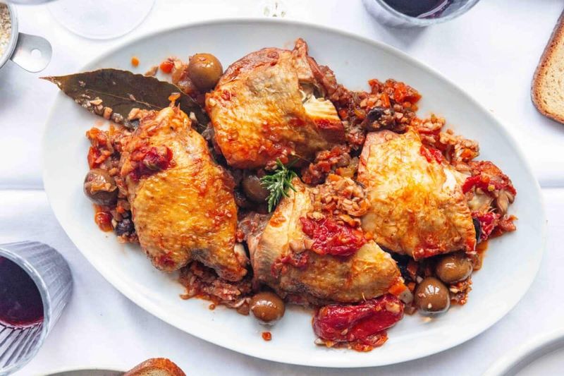 Great-Aunt Rosa's Chicken Cacciatore