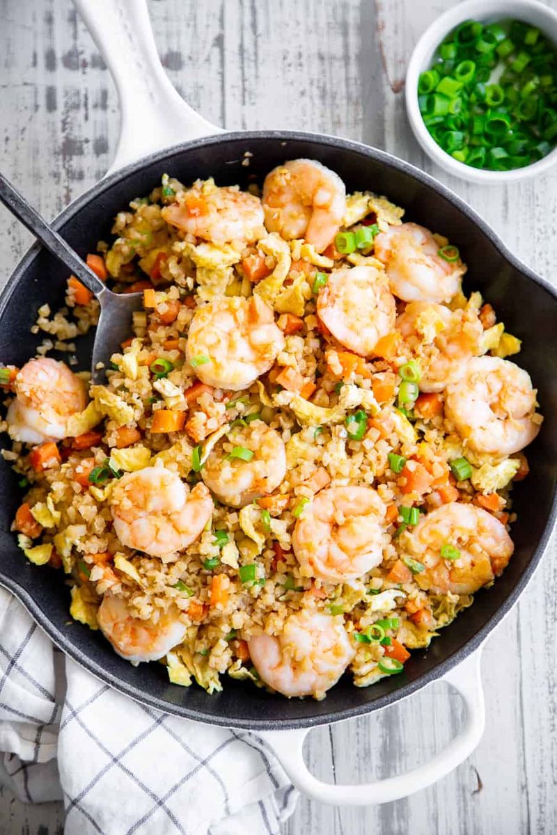 Shrimp and Broccoli “Fried Rice”