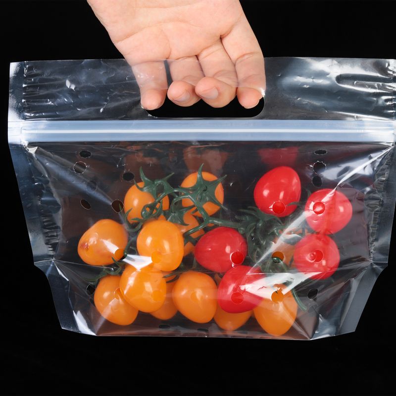 Perforated Plastic Bag In Cabinet