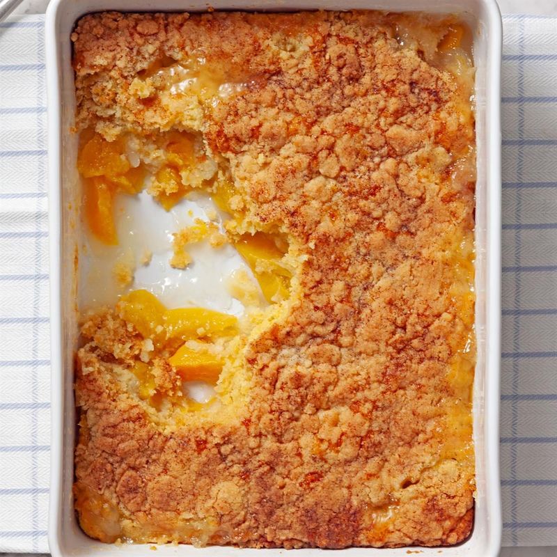 Peach Cobbler Dump Cake
