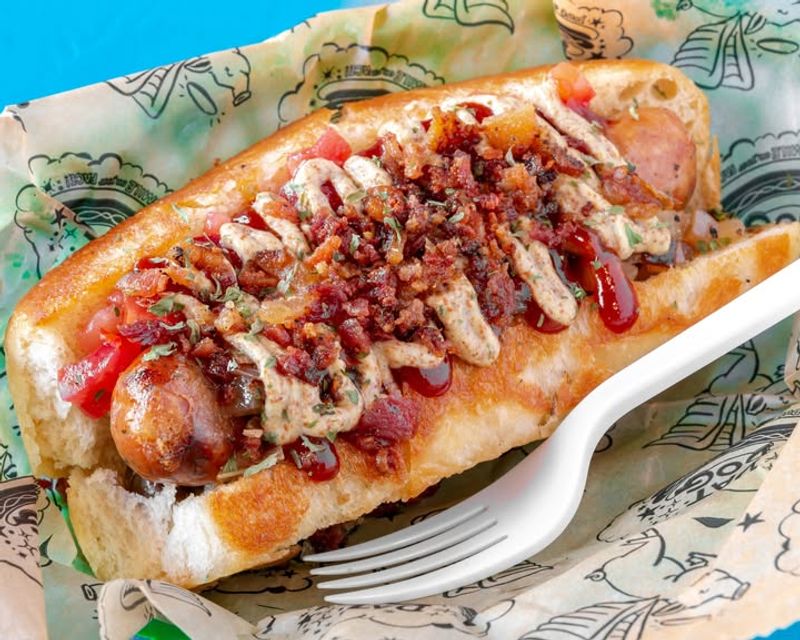 Louisiana — Dat Dog Crawfish Étouffée Dog (New Orleans)