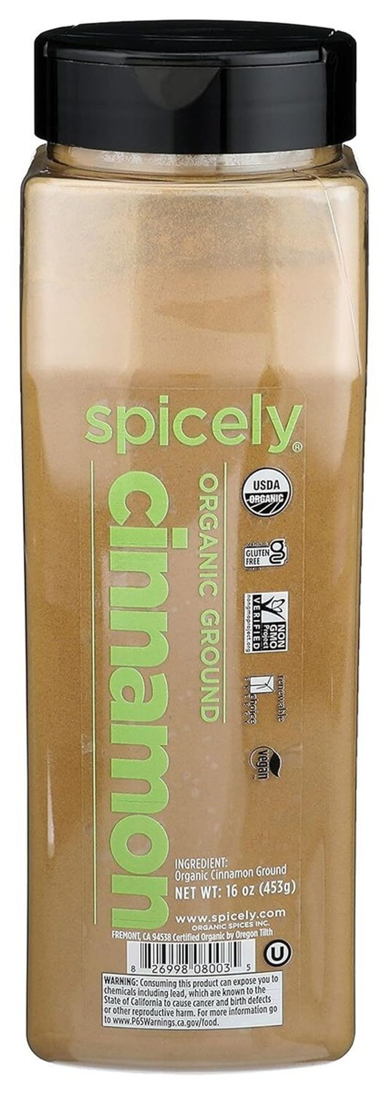 Spicely Organics Ground Cinnamon