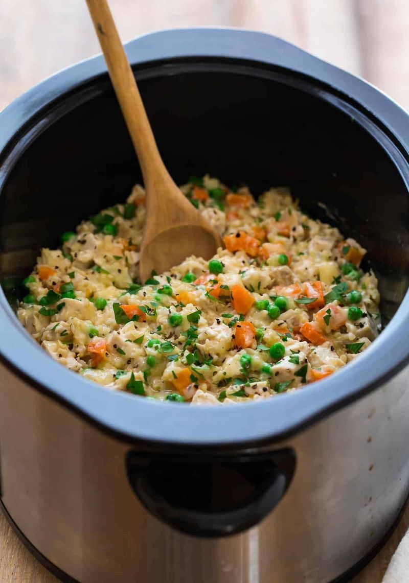 Slow Cooker Chicken And Rice
