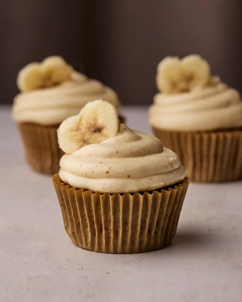 Banana Cupcakes with Brown Butter Frosting
