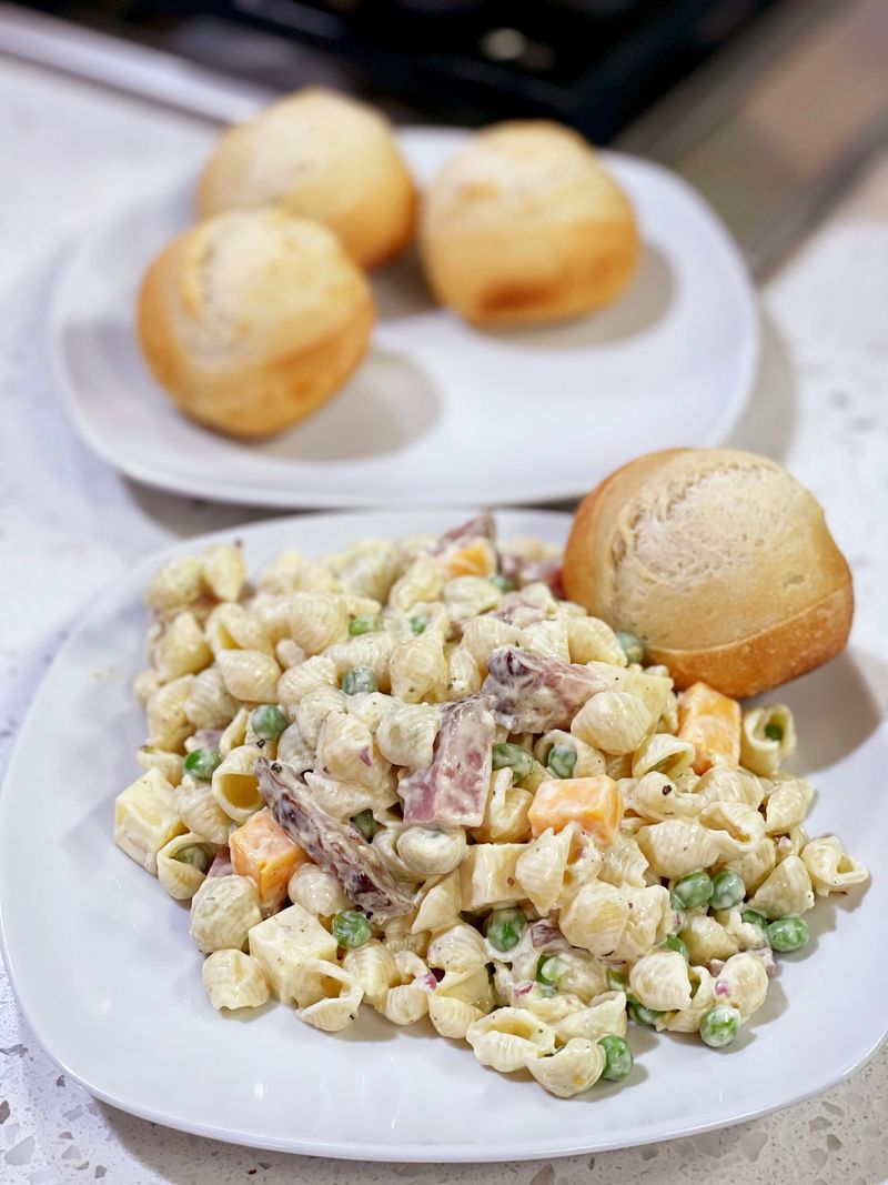 Smoked Gouda and Ham Pasta Salad