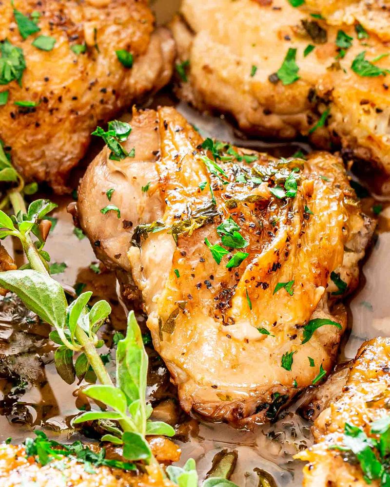 Garlic Herb Chicken Thighs
