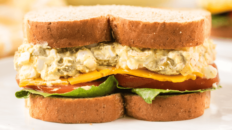 Egg and Olive Sandwich