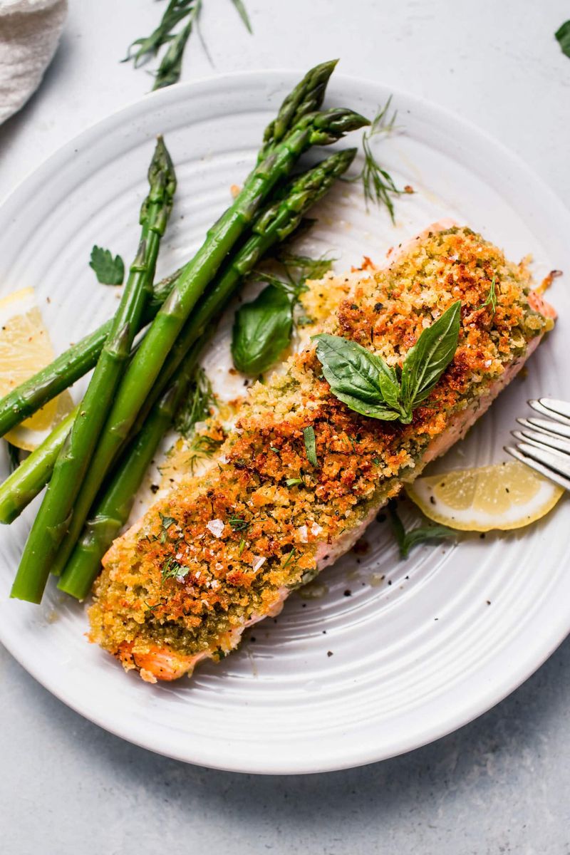 Pesto Crusted Salmon