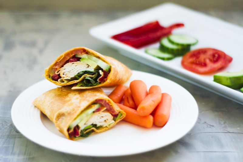 Turkey And Hummus Wrap