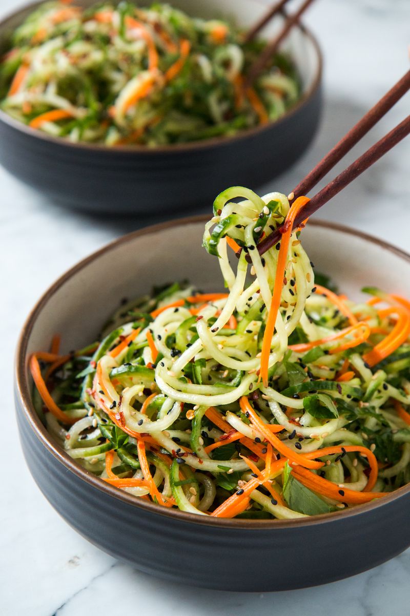 Cucumber Noodle Ginger Salad