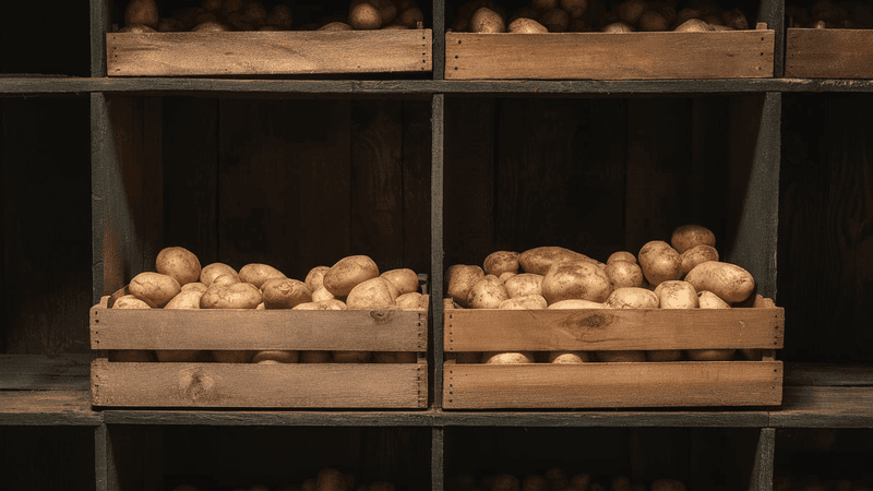 Basement Shelf With Blackout Fabric