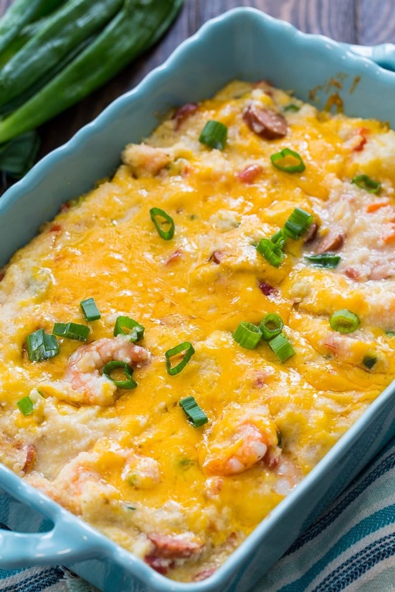Shrimp and Grits Casserole (South Carolina)