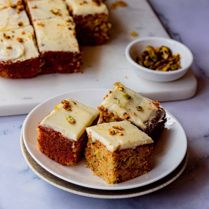 Toasted Milk Cardamom Sheet Cake