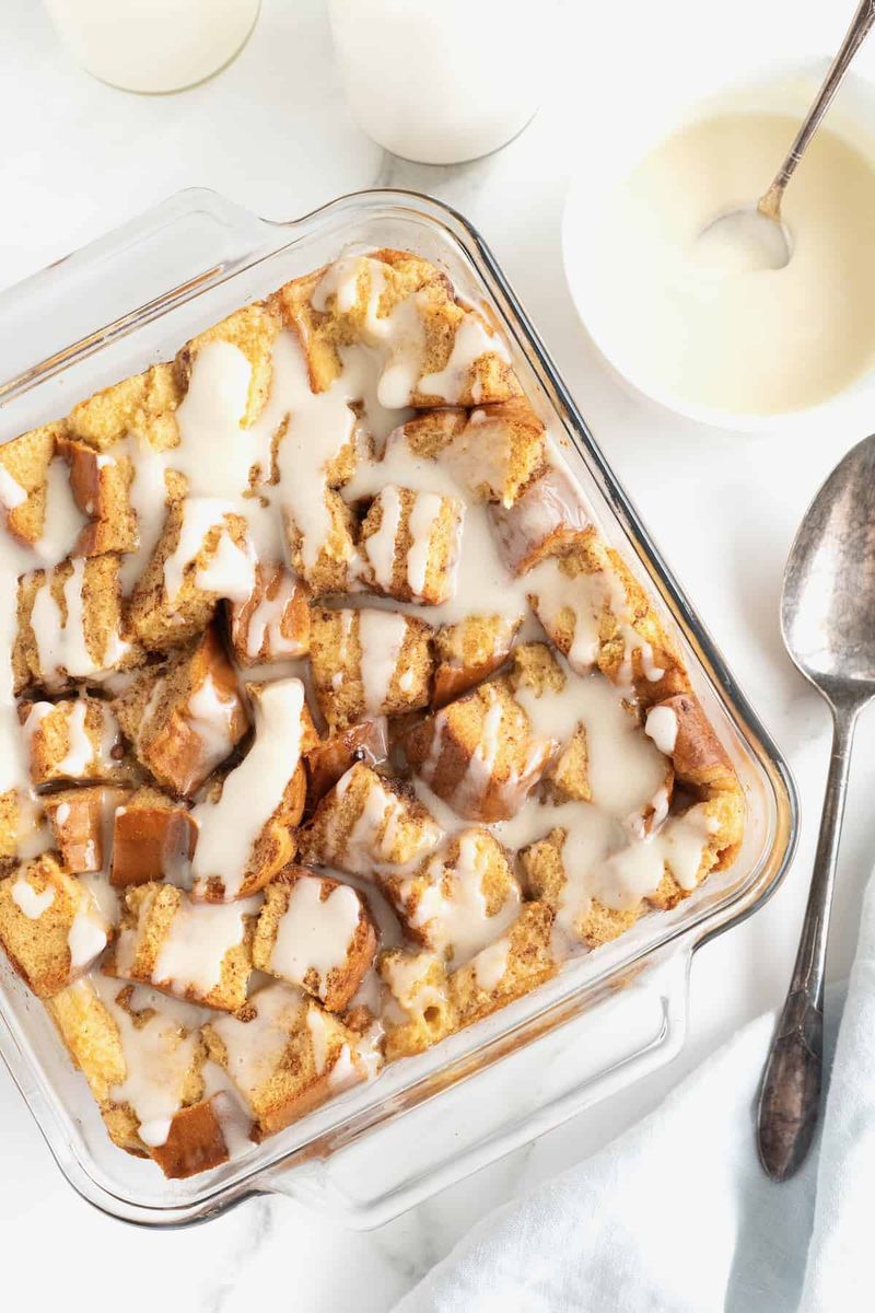 Bread Pudding With Vanilla Sauce