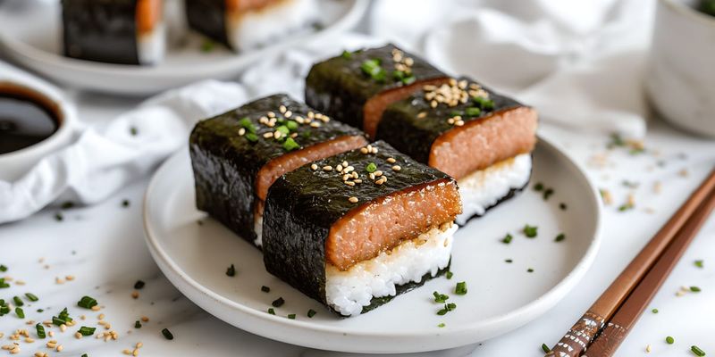 Corned Beef Musubi-Style Bites
