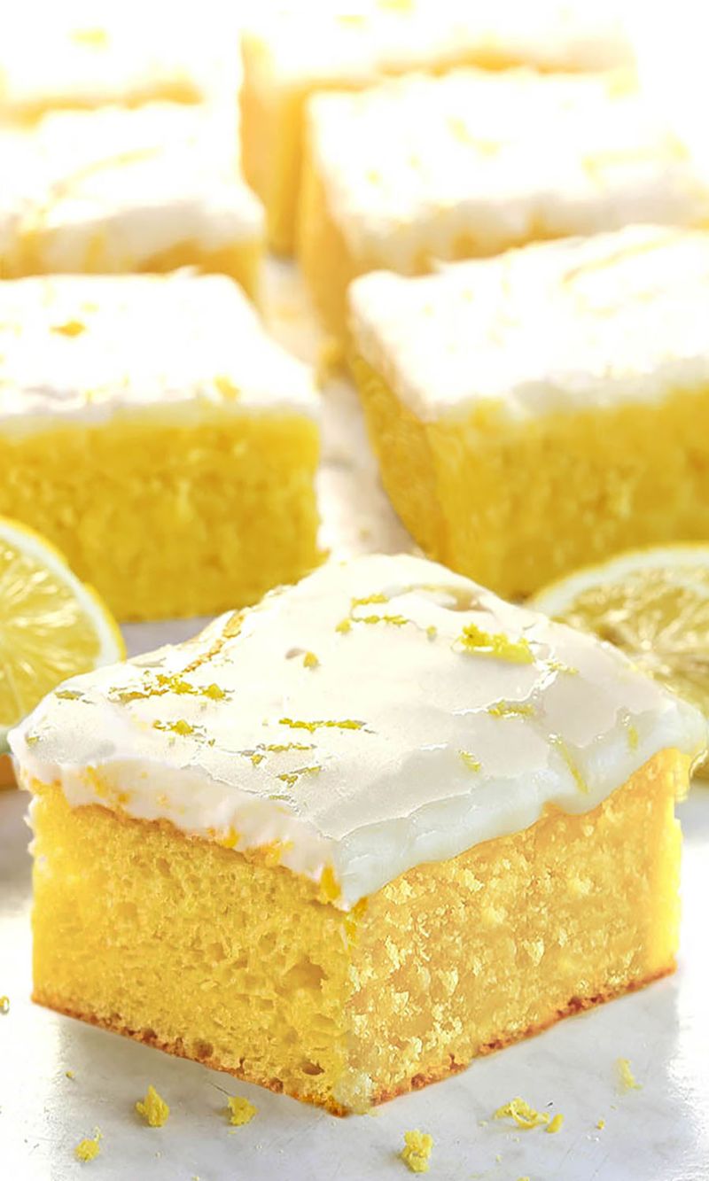 Lemon Cake + Lemon Pudding Cake