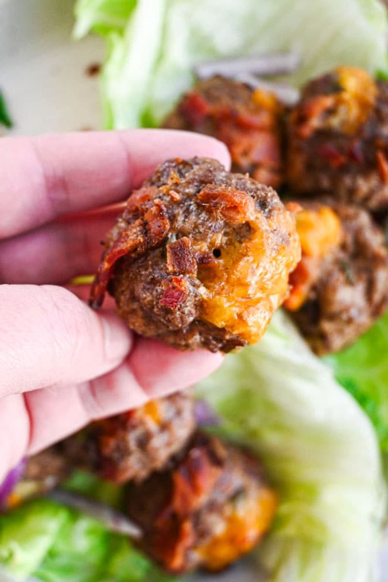 Bacon Cheeseburger Meatballs