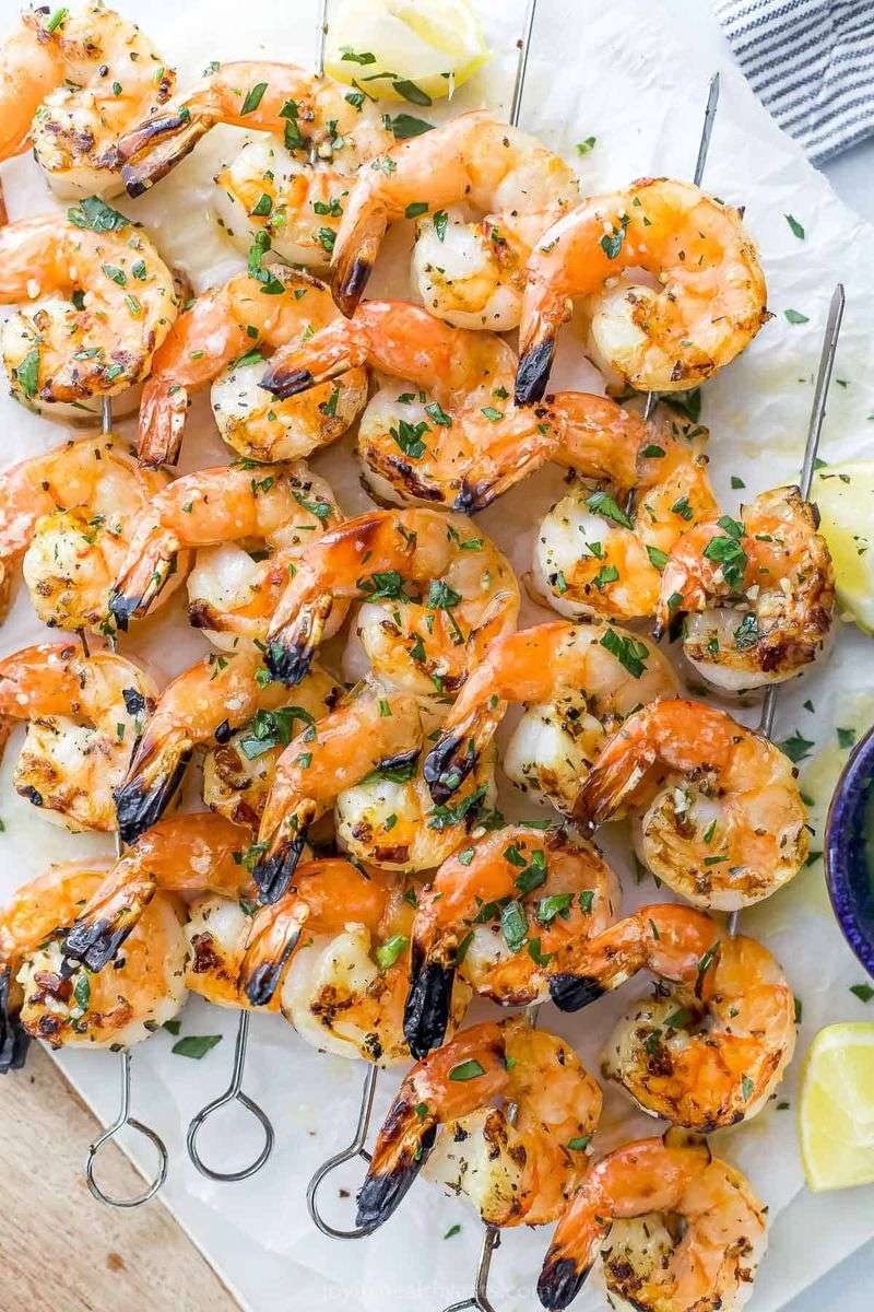 Using tiny shrimp for high-heat searing