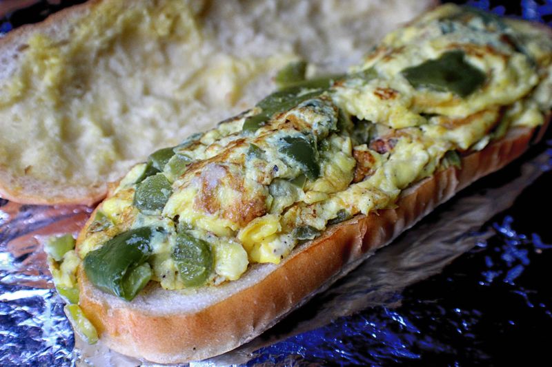 Pepper and Egg on a Roll