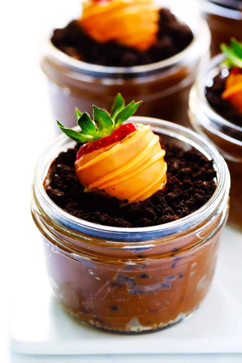 Carrot Patch Pudding Cups