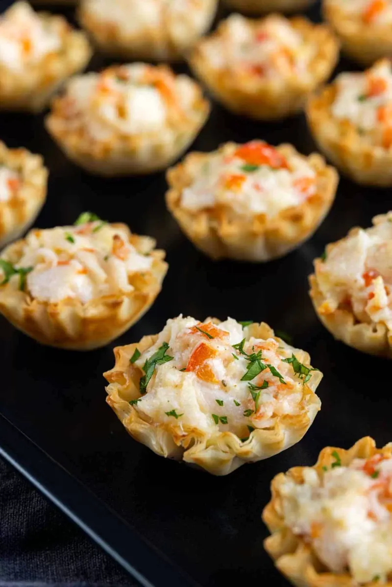 Crab Stuffed Puff Pastry Bites