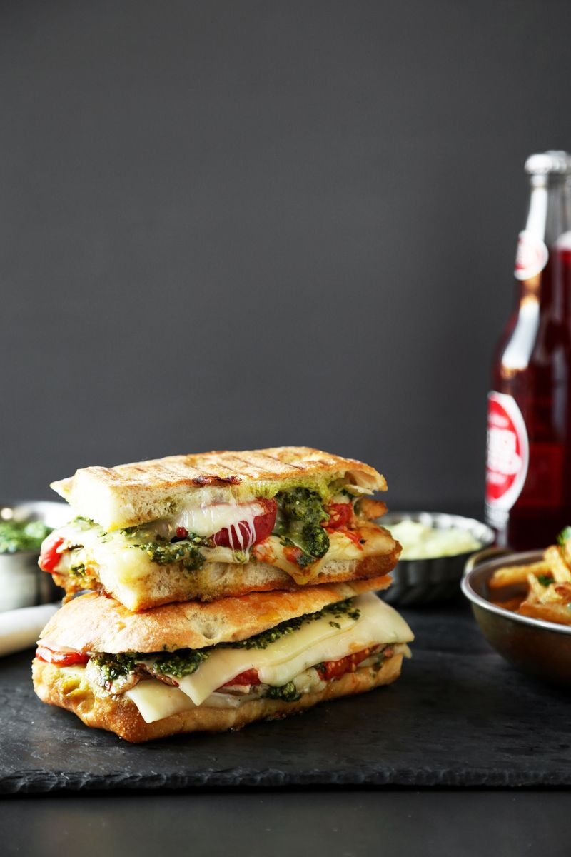 Grilled Chicken Pesto Melt