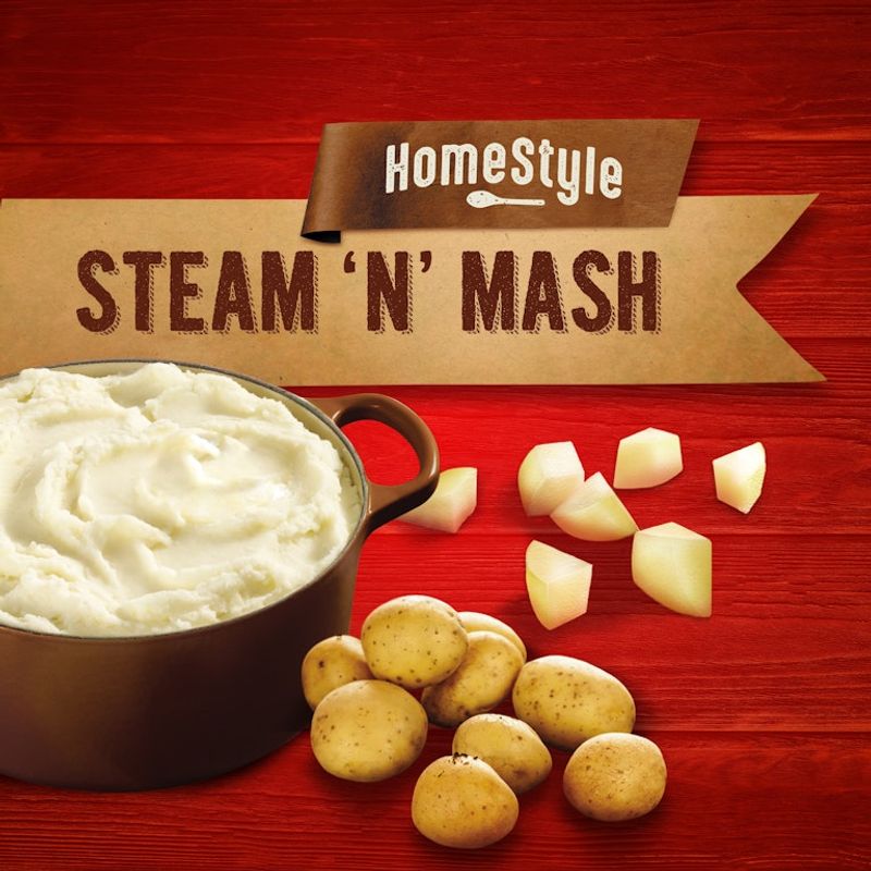 Ore-Ida Steam n’ Mash Cut Russet Potatoes (microwave-ready)