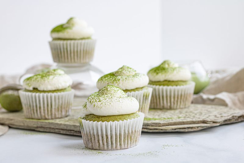 Matcha White Chocolate Cupcakes