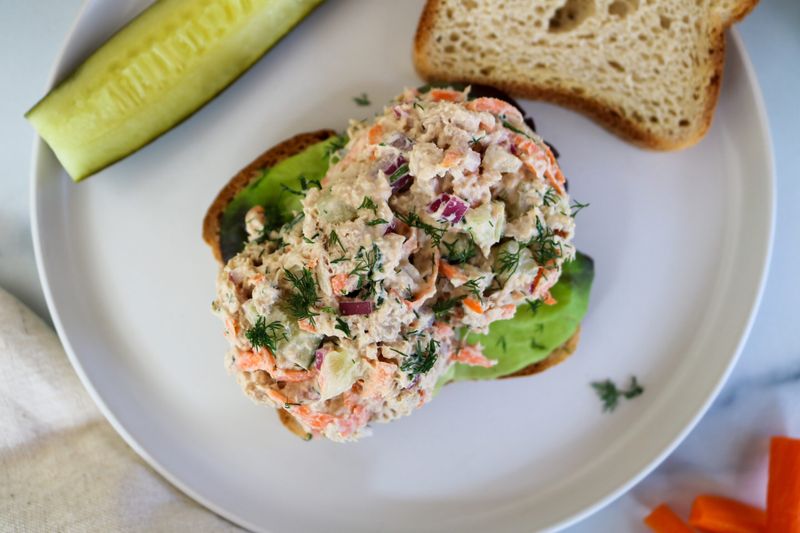 Tuna Salad on Whole Grain Bread