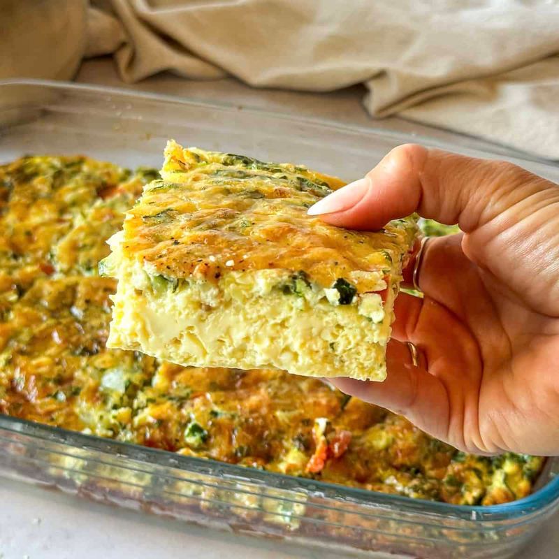 Savory Cottage Cheese Egg Squares