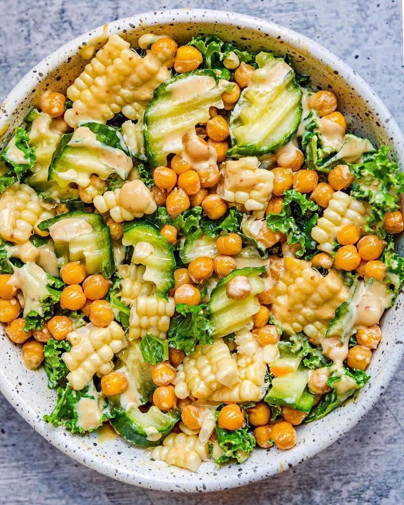 Corn And Chickpea Salad