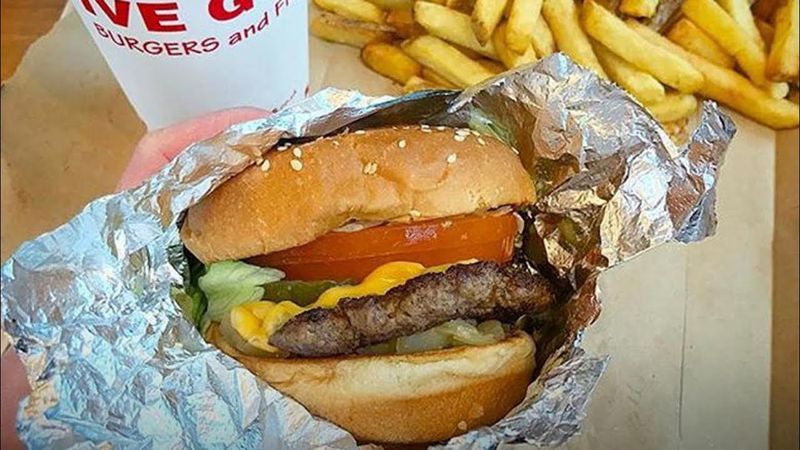 Five Guys Cheeseburger
