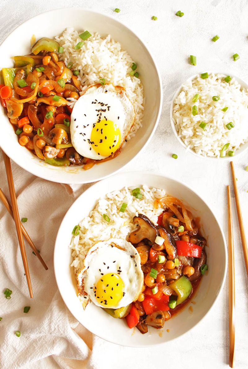 Veggie Stir Fry With Egg