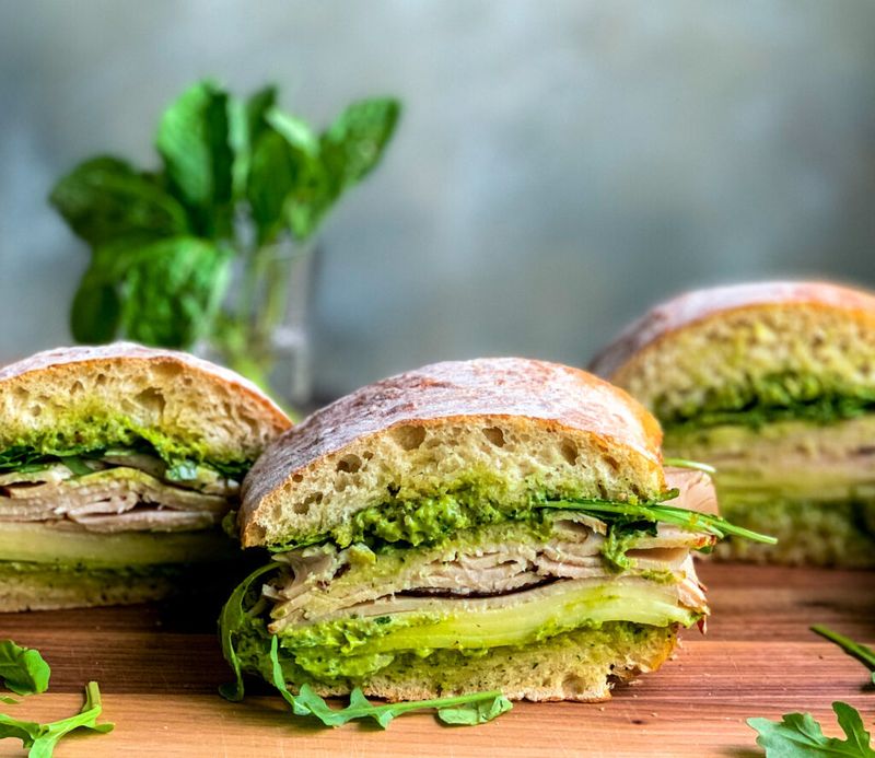 Turkey and Avocado Greens Sandwich