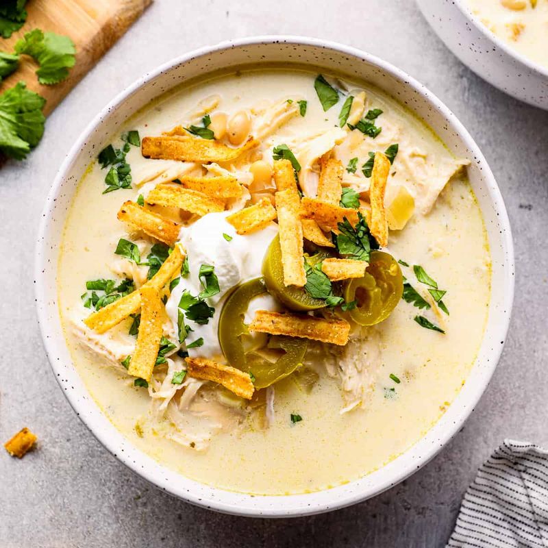 Slow Cooker White Chicken Chili