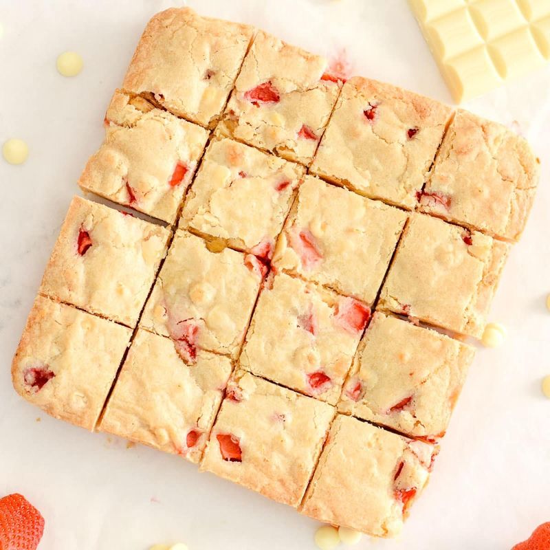 Strawberry Blondies