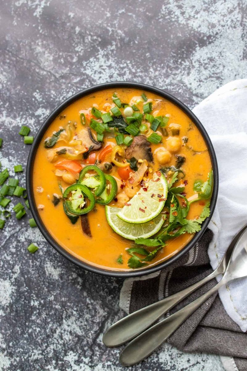 Coconut Curry Veggie Soup
